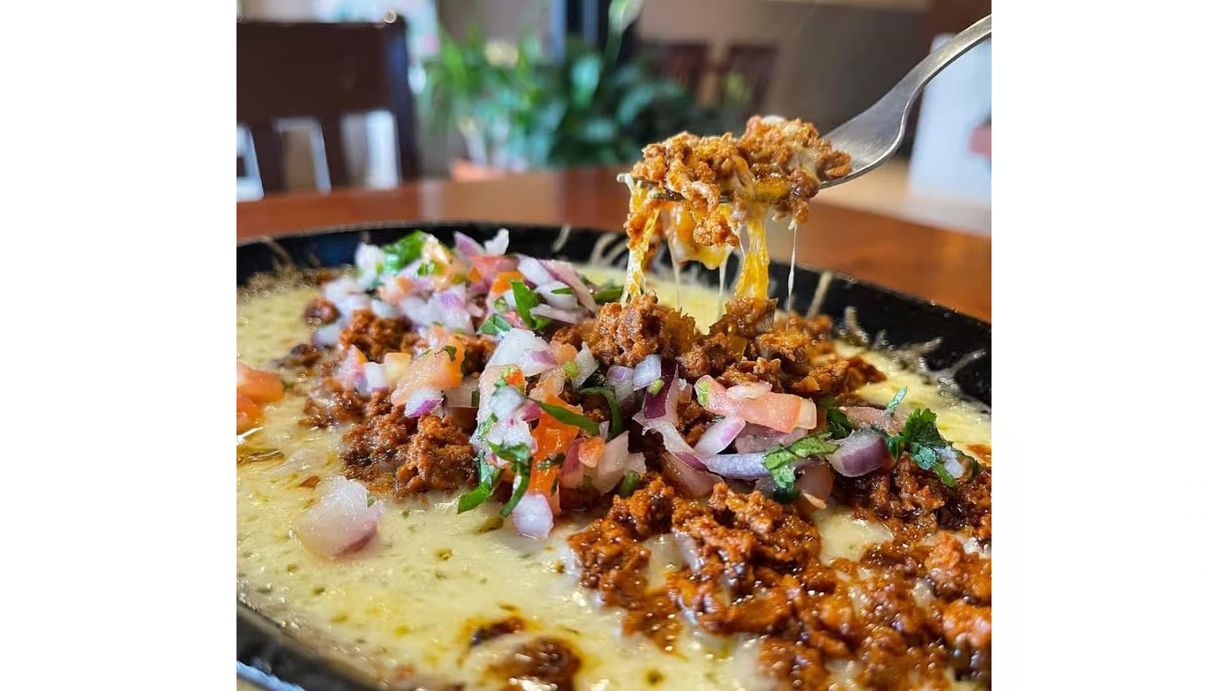Queso fundido with chorizo at Fiesta Charra Ashland in Ashland, OH 44805 | YourMenu® Online Ordering