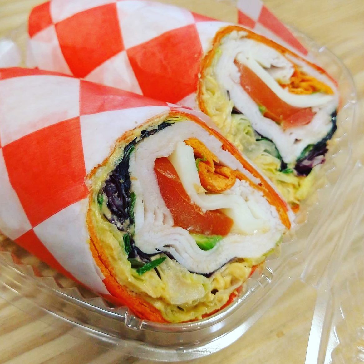 Turkey and Roasted Red Pepper Hummus Wrap at The Perfect Blend in FREDERICK, MD 21701 | YourMenu® Online Ordering