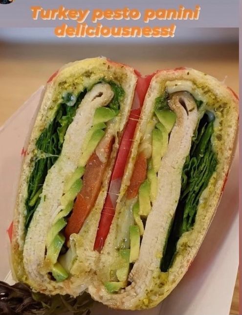 Turkey Pesto Panini at The Perfect Blend in FREDERICK, MD 21701 | YourMenu® Online Ordering