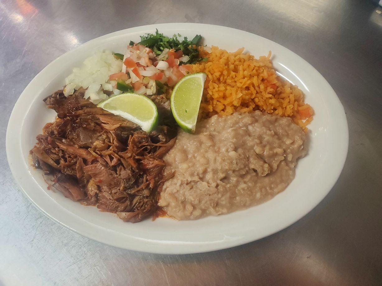 Carnitas Plate at La Fruta Feliz #2 in AUSTIN, TX 787522958 | YourMenu® Online Ordering