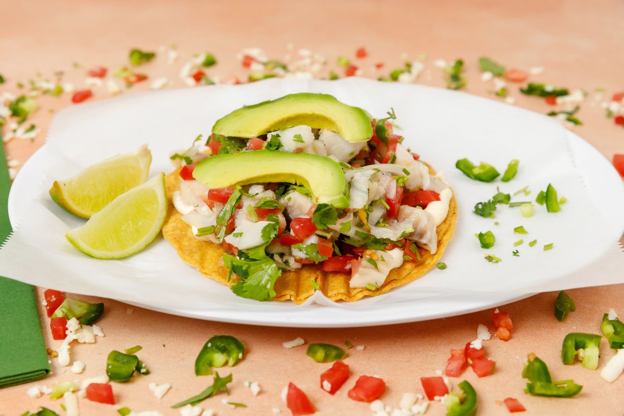 Tostado de Ceviche  at La Union Mexican Bakery in Coral Springs, FL 33067 | YourMenu® Online Ordering