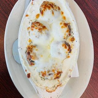 6. Stuffed Mushrooms w/Alfredo Sauce at Joe's Italian Grill - Caldwell in Caldwell, TX 77836 | YourMenu® Online Ordering