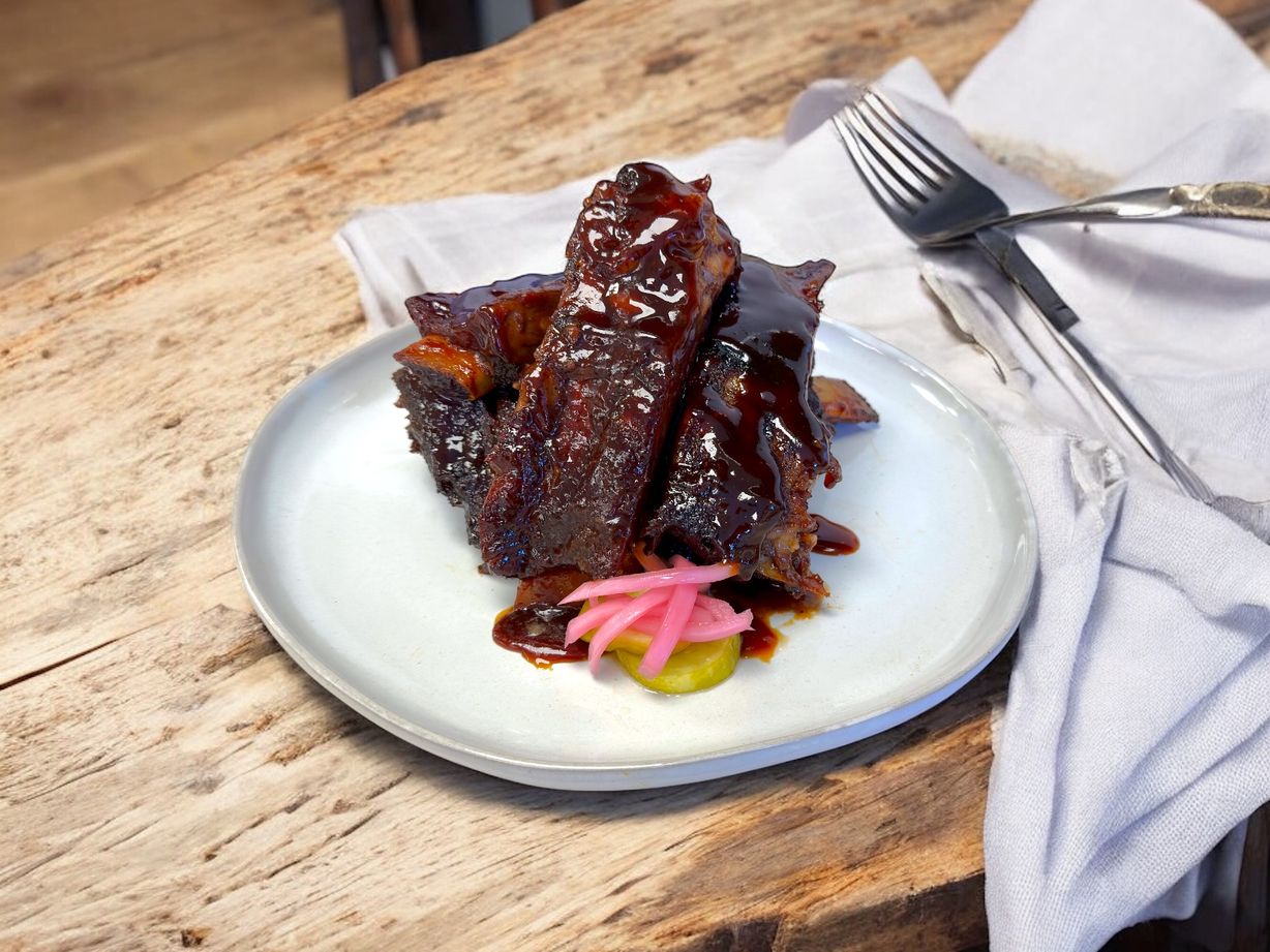 Beef Spare Rib Platter at Blowin' Smoke BBQ @ Prime Time Butcher in WOODBURY, NY 11797 | YourMenu® Online Ordering