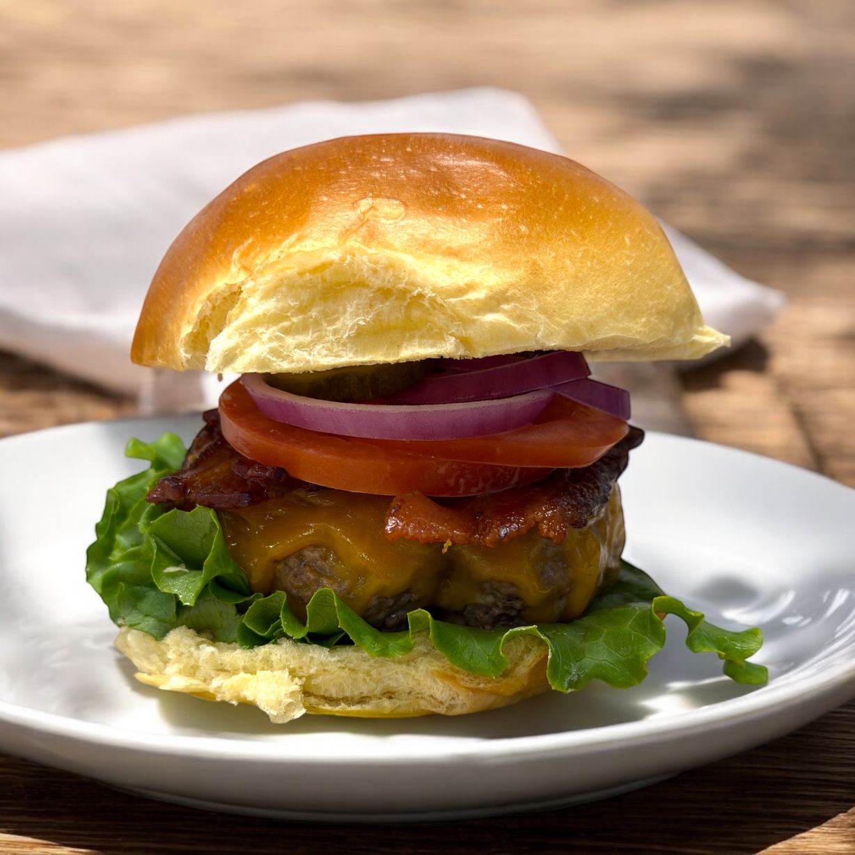 Crispy Bacon Cheddar at Blowin' Smoke BBQ @ Prime Time Butcher in WOODBURY, NY 11797 | YourMenu® Online Ordering