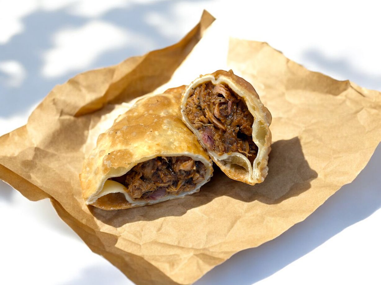 Pulled Chicken Empanadas (2 pcs) at Blowin' Smoke BBQ @ Prime Time Butcher in WOODBURY, NY 11797 | YourMenu® Online Ordering
