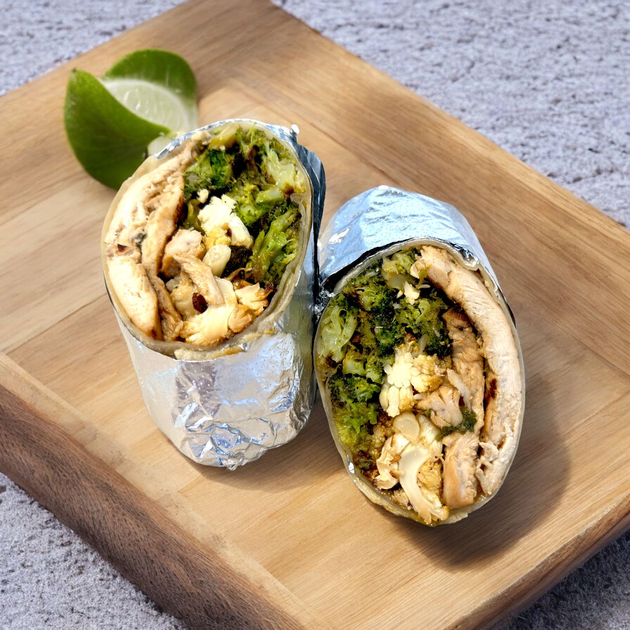 Grilled Chicken & Veggie Wrap at Blowin' Smoke BBQ @ Prime Time Butcher in WOODBURY, NY 11797 | YourMenu® Online Ordering