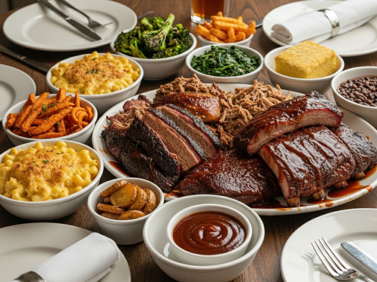 The Starter Smokehouse Spread - Serves 6-8 at Blowin' Smoke BBQ @ Prime Time Butcher in WOODBURY, NY 11797 | YourMenu® Online Ordering