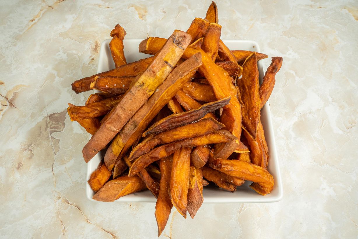 Hand-Cut Sweet Potato Fries at Blowin' Smoke BBQ @ Prime Time Butcher in WOODBURY, NY 11797 | YourMenu® Online Ordering