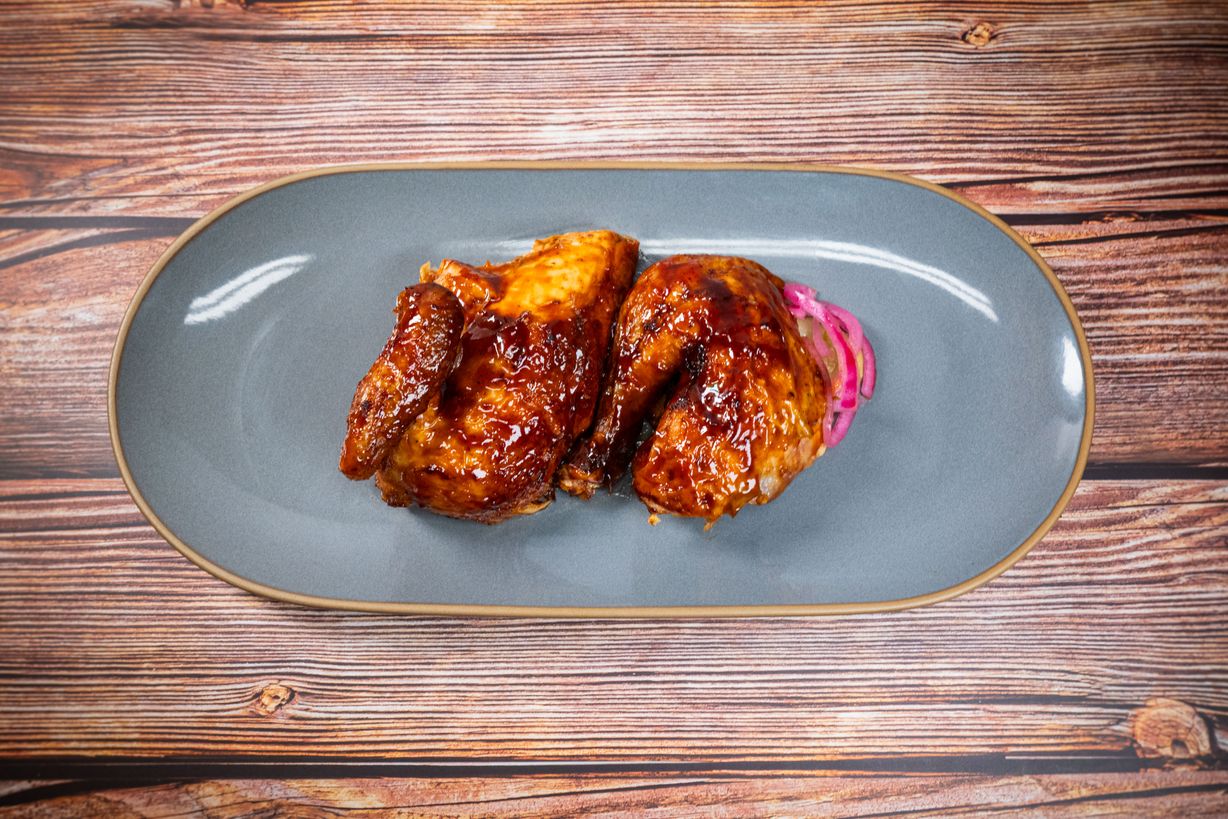 1/2 BBQ Chicken Platter at Blowin' Smoke BBQ @ Prime Time Butcher in WOODBURY, NY 11797 | YourMenu® Online Ordering