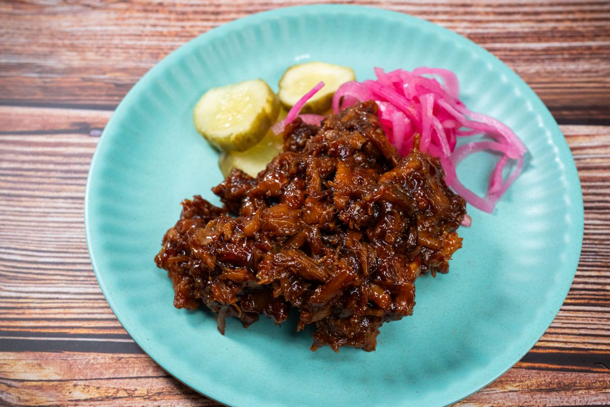 Smoked Shredded Brisket By The 1/2 Pound at Blowin' Smoke BBQ @ Prime Time Butcher in WOODBURY, NY 11797 | YourMenu® Online Ordering