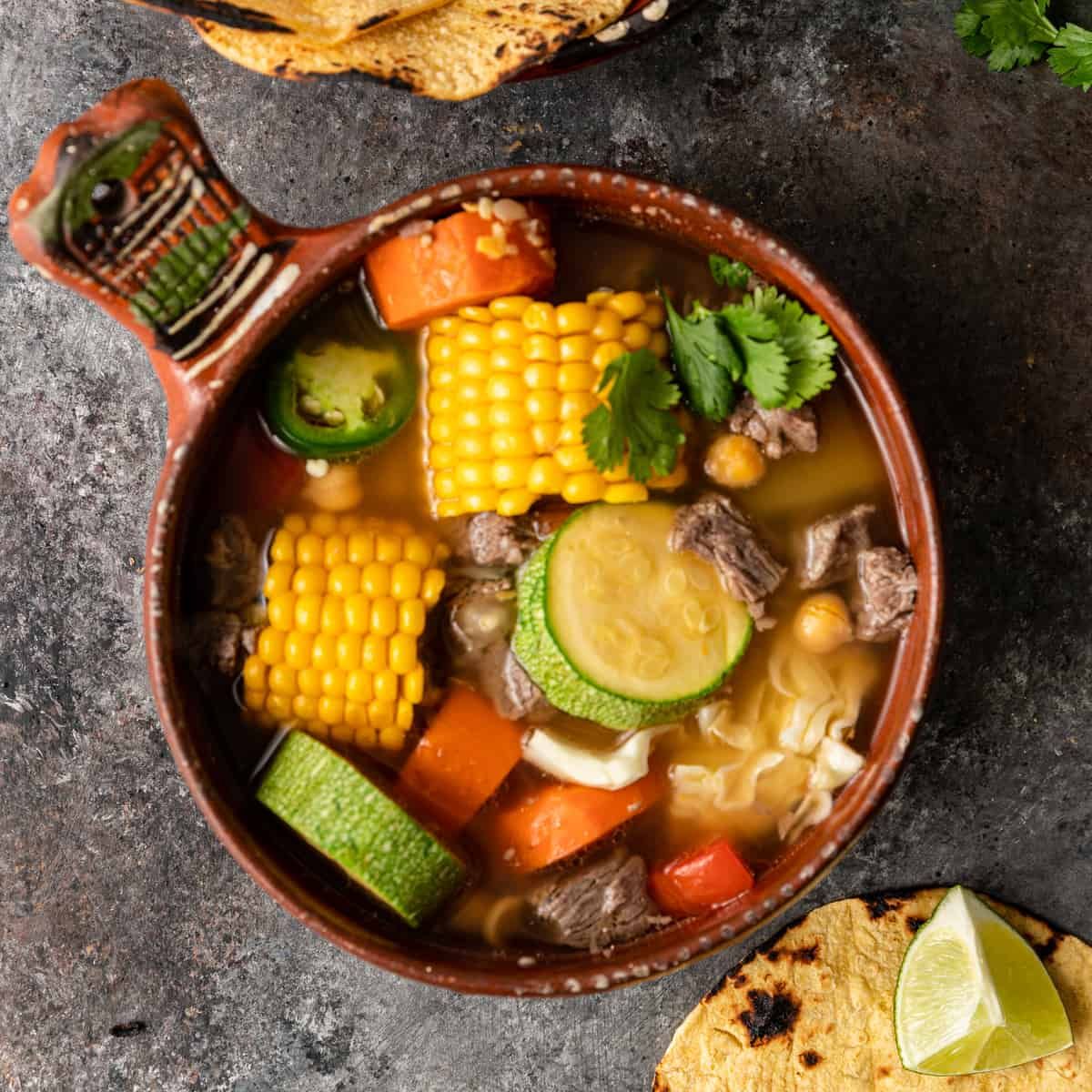 Beef Soup (Sopa De Res) at El Oasis Restaurant in Manassas Park, VA 20111 | YourMenu® Online Ordering