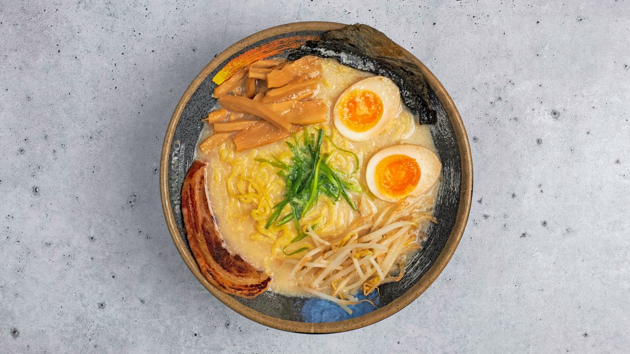 Garlic Tonkotsu Ramen at Hokkaido Ramen & Sushi Bar - San Marcos in SAN MARCOS, TX 78666 | YourMenu® Online Ordering