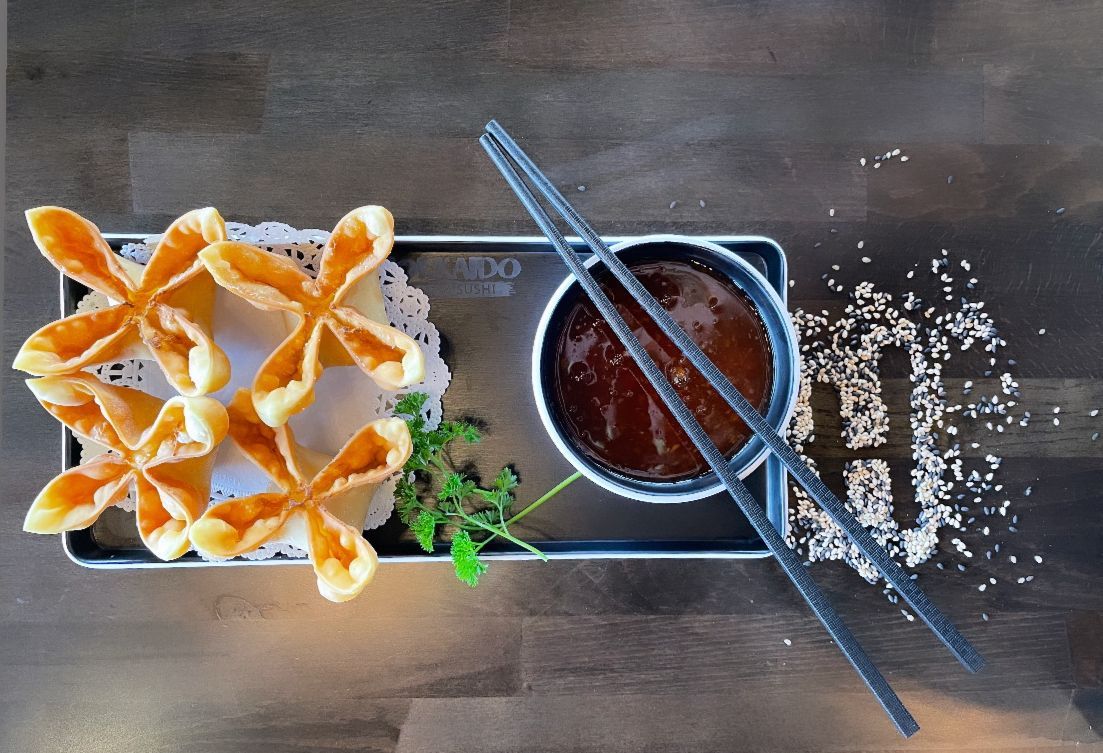 Crab Rangoons at Hokkaido Ramen & Sushi Bar - San Marcos in SAN MARCOS, TX 78666 | YourMenu® Online Ordering