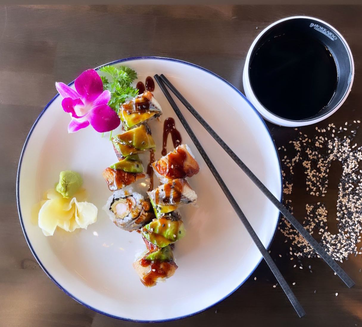 Dragon Roll (cooked) at Hokkaido Ramen & Sushi Bar - San Marcos in SAN MARCOS, TX 78666 | YourMenu® Online Ordering