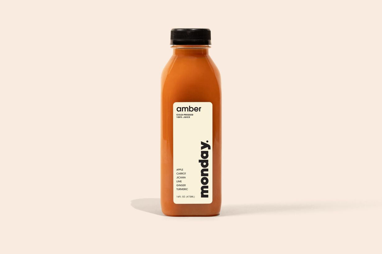 Monday Amber Cold Pressed Juice at Gratefuel Cafe in Fort Lauderdale, FL 33308 | YourMenu® Online Ordering
