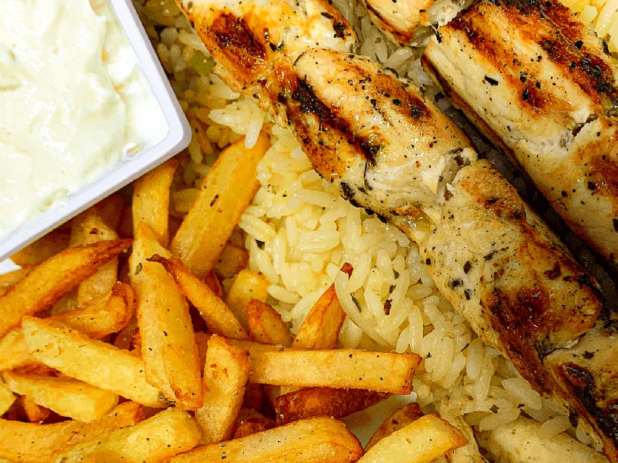 Souvlaki Platter at Keratsini Greek Kitchen in Annapolis, MD 21401 | YourMenu® Online Ordering