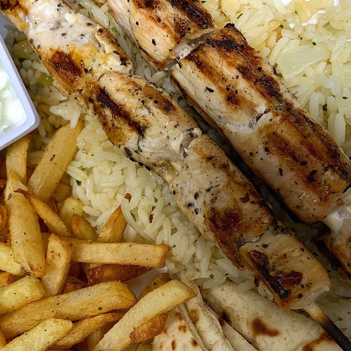 Souvlaki Platter at Keratsini Greek Kitchen in Annapolis, MD 21401 | YourMenu® Online Ordering