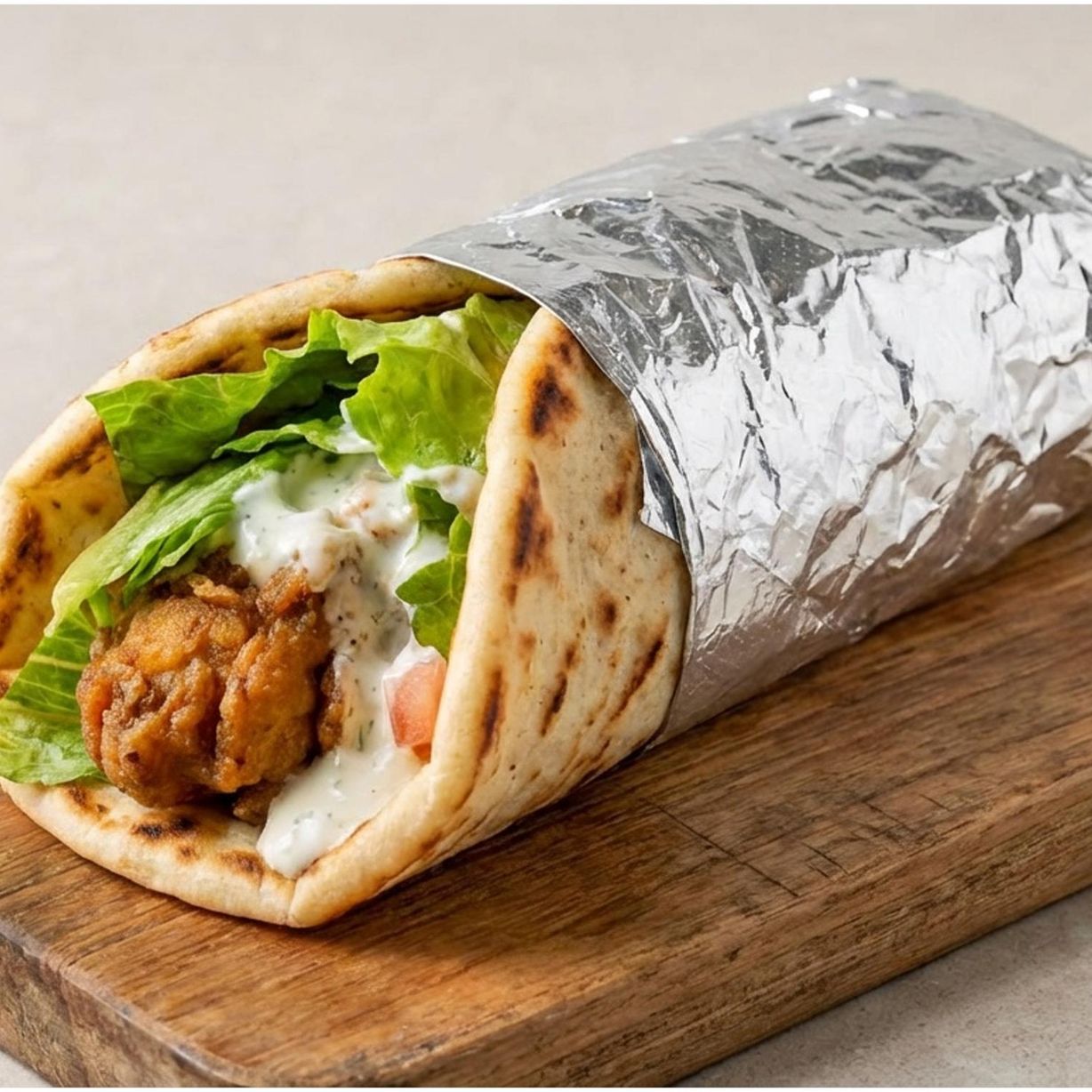 Zucchini Fritter Gyro at Keratsini Greek Kitchen in Annapolis, MD 21401 | YourMenu® Online Ordering