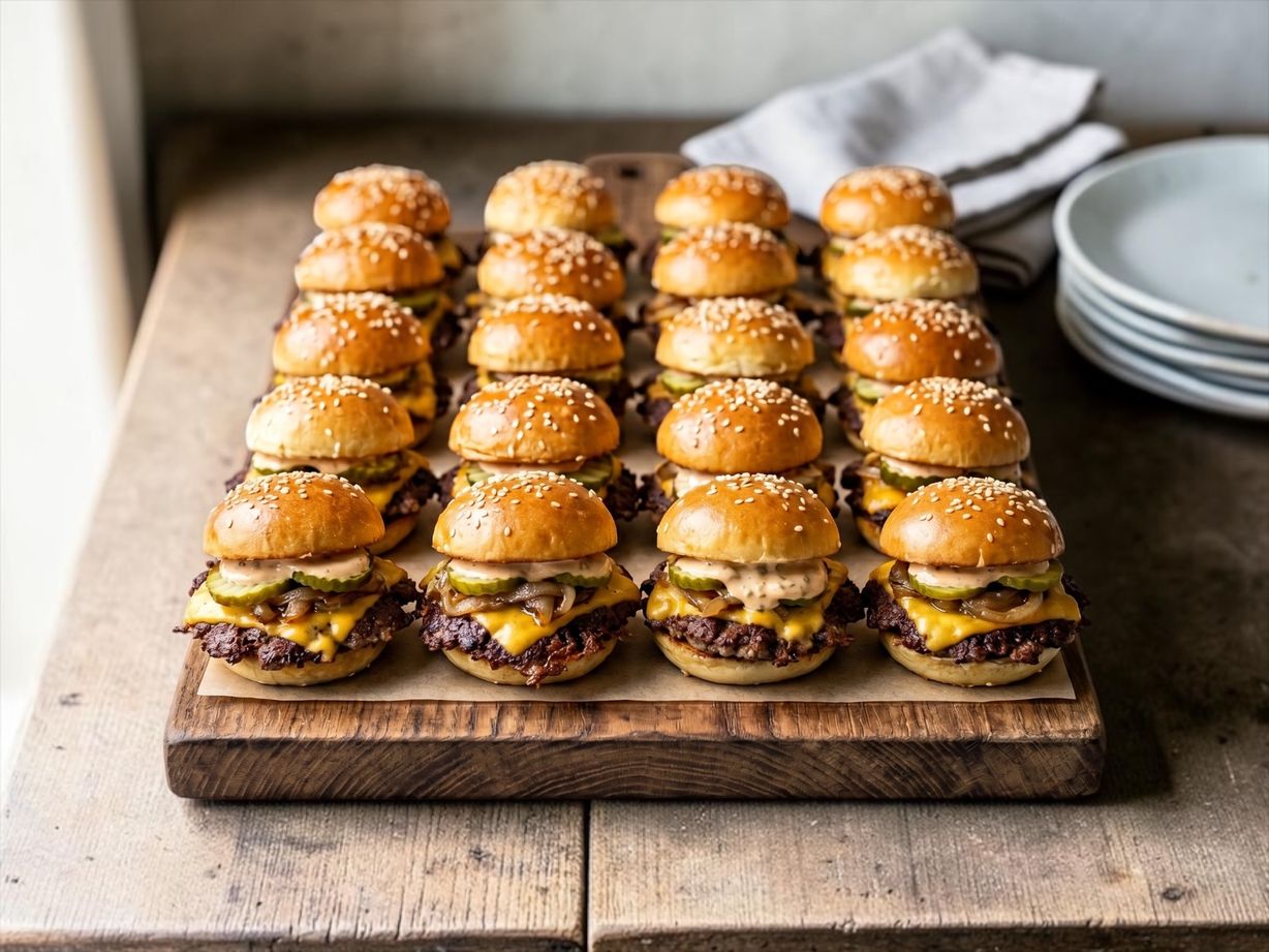 18 - Mini Smash Burger Sliders at Blowin' Smoke BBQ @ Prime Time Butcher | Catering in WOODBURY, NY 117971212 | YourMenu® Online Ordering