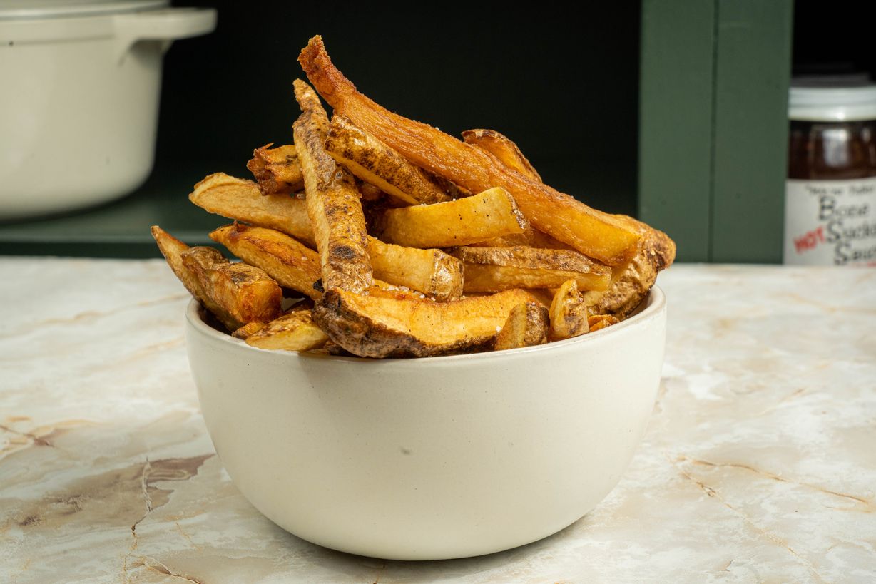 1/2 Tray - Hand-Cut White Potato Fries at Blowin' Smoke BBQ @ Prime Time Butcher | Catering in WOODBURY, NY 117971212 | YourMenu® Online Ordering