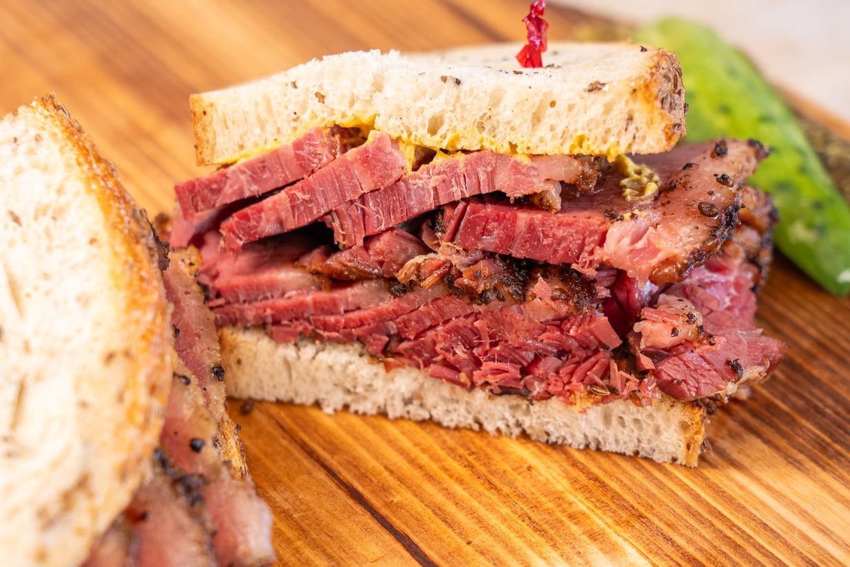 1/2 Tray - Pastrami Sandwiches at Blowin' Smoke BBQ @ Prime Time Butcher | Catering in WOODBURY, NY 117971212 | YourMenu® Online Ordering