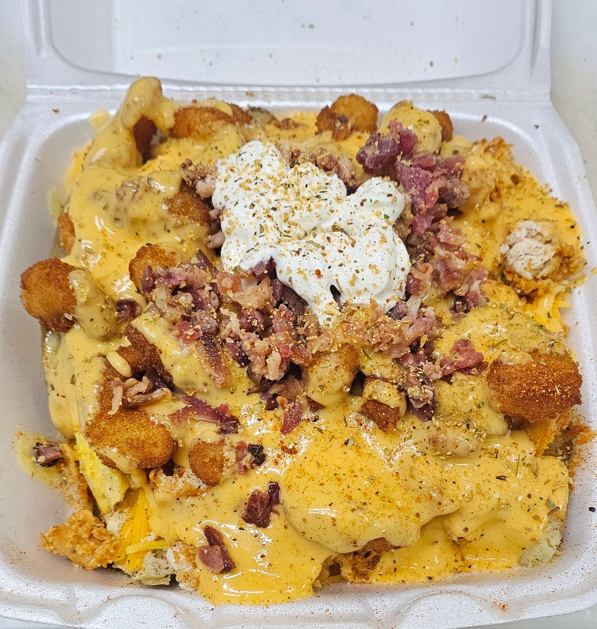SHRIMP -N- CHICKEN BAKE POTATO  at BIG BOIS CHICKEN N WAFFLES in Mesquite, TX 75150 | YourMenu® Online Ordering