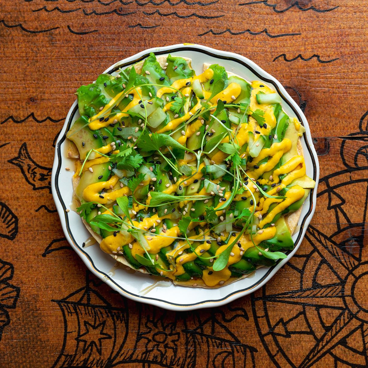 Green Pizza at Kraken Crudo in Miami, FL 33137 | YourMenu® Online Ordering