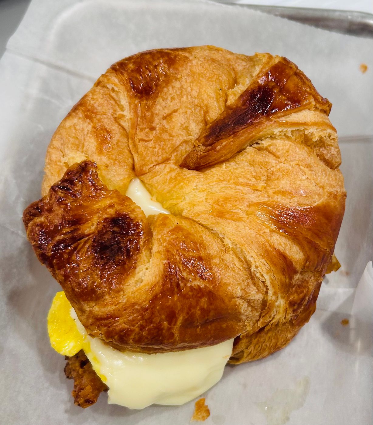 Fried Chicken,egg and cheese croissant at JD SABOR REAL in Woodstock, GA 30188 | YourMenu® Online Ordering