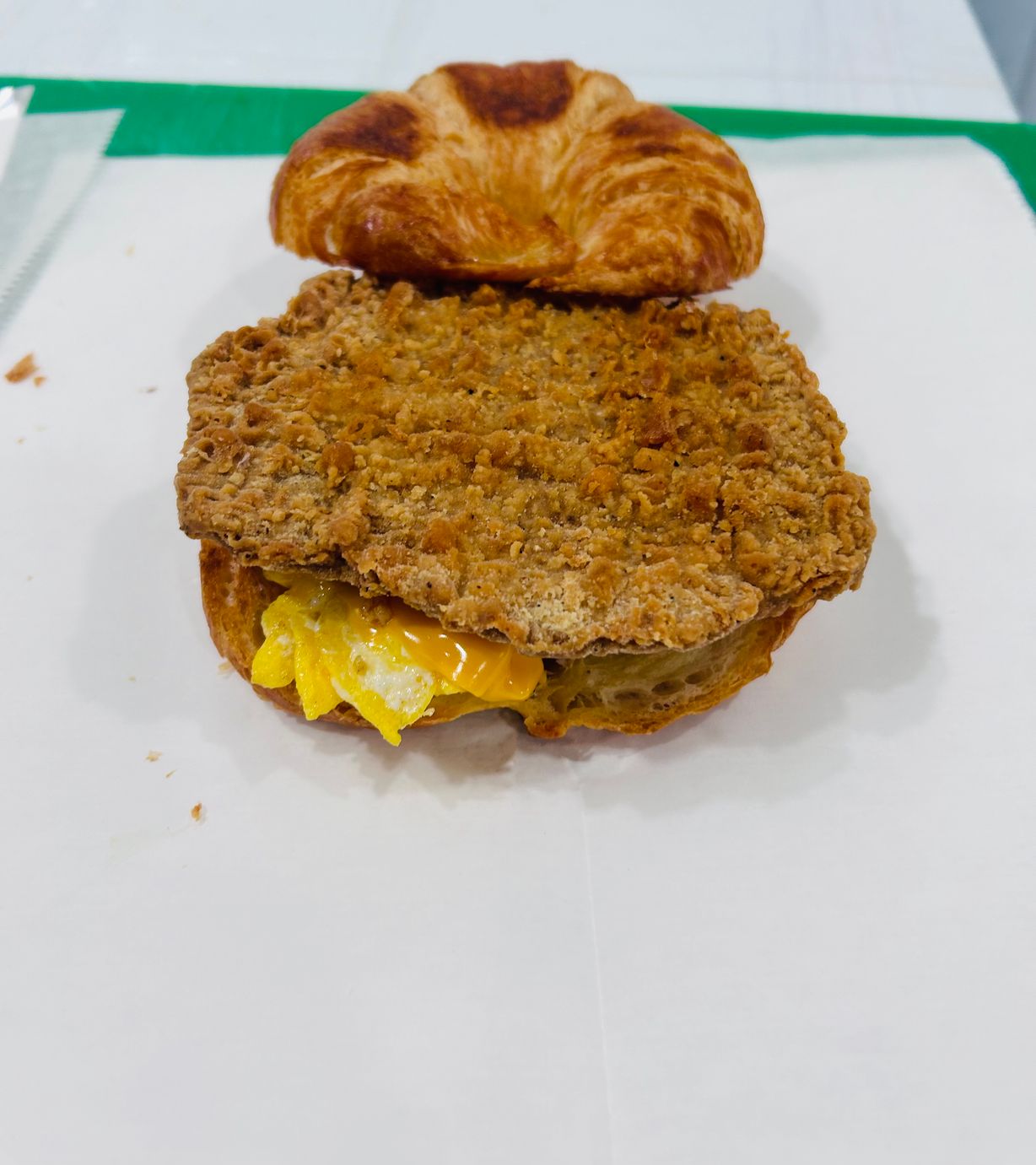 Country Fried Steak,egg and cheese croissant at JD SABOR REAL in Woodstock, GA 30188 | YourMenu® Online Ordering