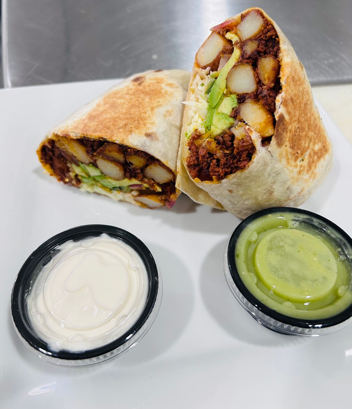 BURRITO CHORIZO WITH POTATOES at JD SABOR REAL in Woodstock, GA 30188 | YourMenu® Online Ordering