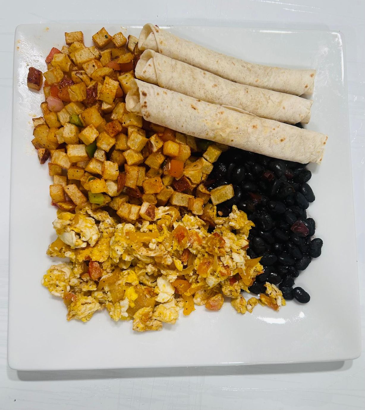 Salvadoran style eggs platter at JD SABOR REAL in Woodstock, GA 30188 | YourMenu® Online Ordering