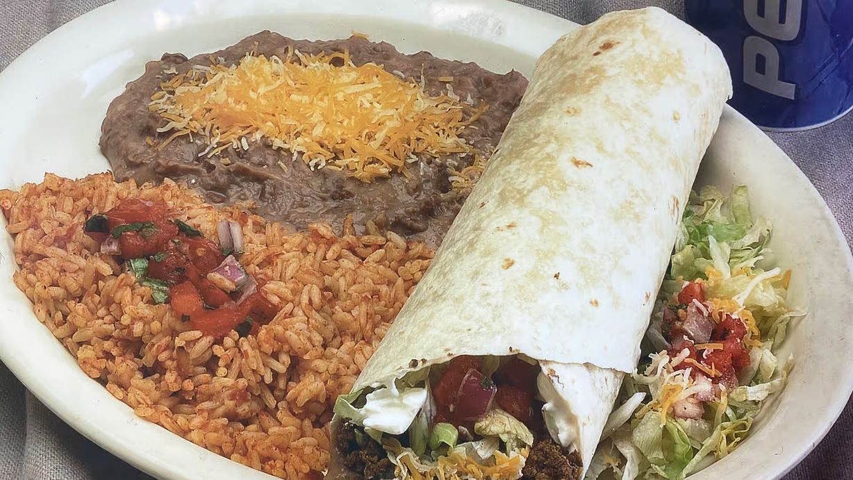 Combo #4 Burrito Supreme w/Ground Beef at Taco Pancho Cape Coral in Cape Coral, FL 33991 | YourMenu® Online Ordering