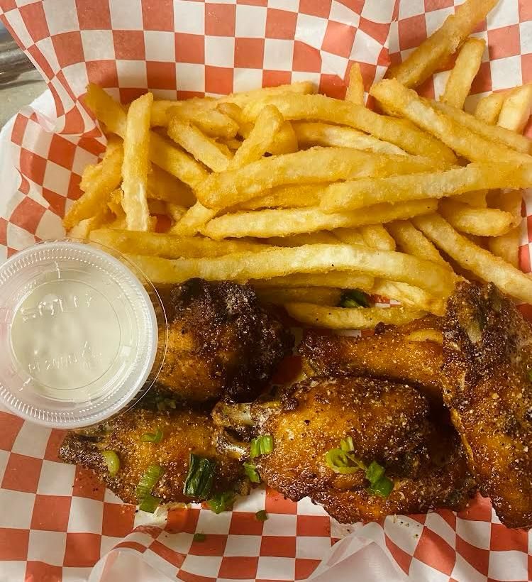 Lemon Pepper Wings with Fries at Bon Bagay Restaurant in Miami, FL 33161 | YourMenu® Online Ordering
