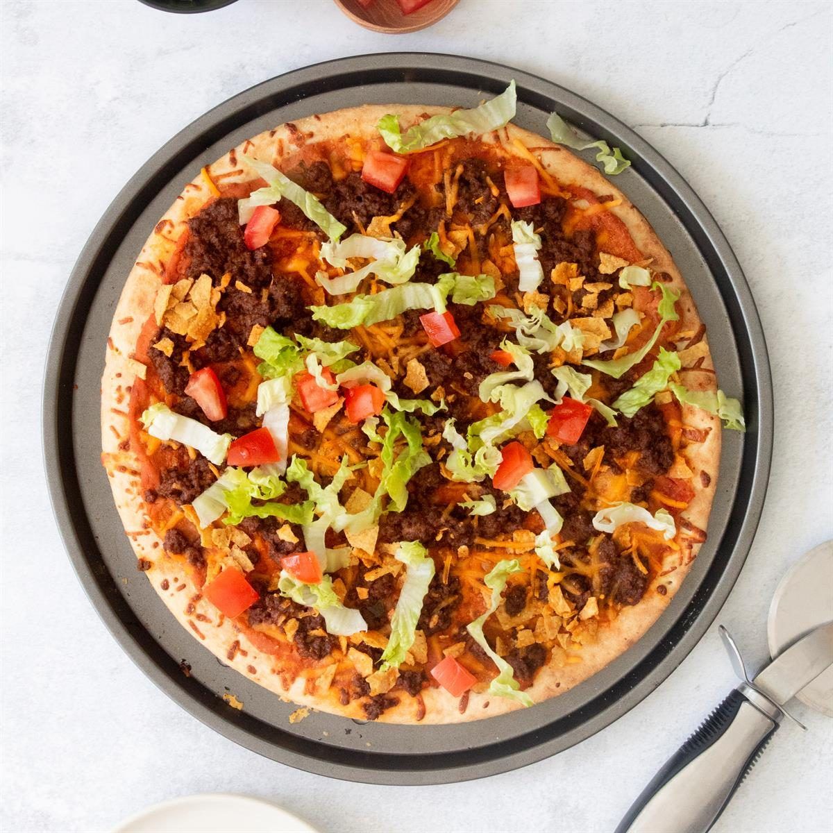 TACO PIZZA-14" at Berky's Pizza, Ice Cream, & More in Karns City, PA 16041 | YourMenu® Online Ordering