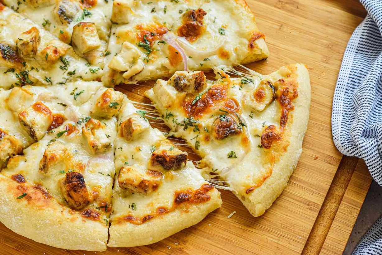 CHICKEN ALFREDO PIZZA-14" at Berky's Pizza, Ice Cream, & More in Karns City, PA 16041 | YourMenu® Online Ordering