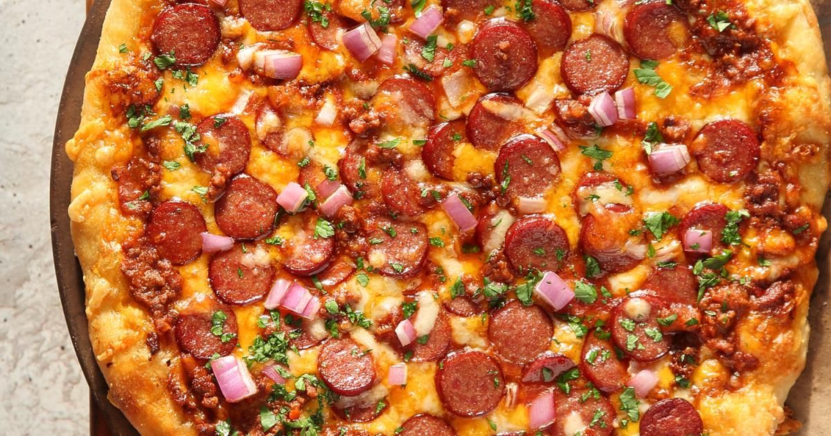 CHILI CHEESE DOG PIZZA-14" at Berky's Pizza, Ice Cream, & More in Karns City, PA 16041 | YourMenu® Online Ordering