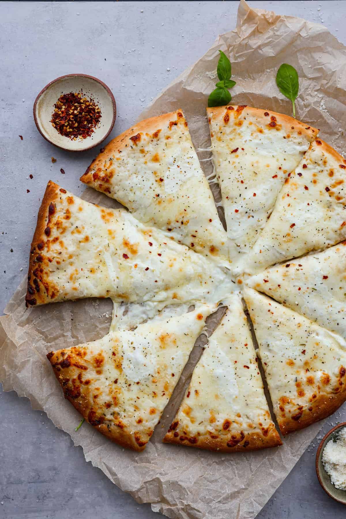 WHITE PIZZA-14" at Berky's Pizza, Ice Cream, & More in Karns City, PA 16041 | YourMenu® Online Ordering