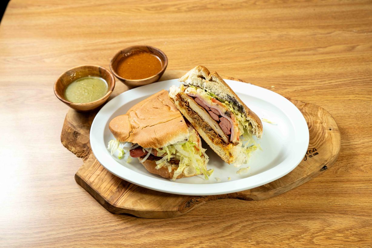 Torta Cubana at Sabor Azteca Restaurant in Gaithersburg, MD 20877 | YourMenu® Online Ordering