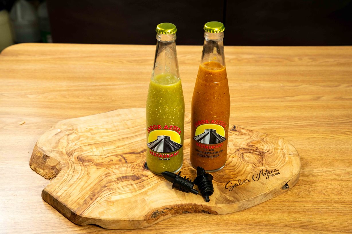 Botellas Salsa Roja at Sabor Azteca Restaurant in Gaithersburg, MD 20877 | YourMenu® Online Ordering