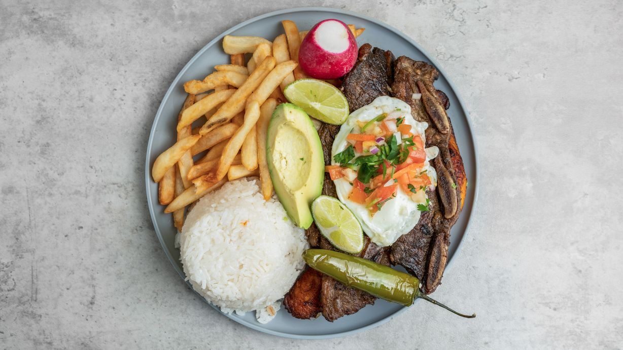 Bistec A Lo Pobre at Mr. Pollo Peruvian Charcoal Chicken in Sterling, VA 20166 | YourMenu® Online Ordering