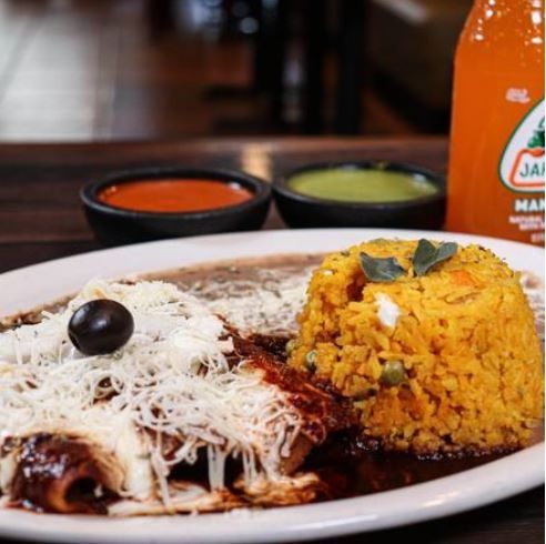 Enchiladas Roja at Chelas Mexican Food & Bar in ROYAL PALM BEACH, FL 33411 | YourMenu® Online Ordering