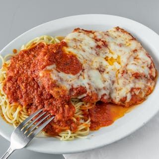 Chicken Parmigiana at Monti's Italian Pizzeria in FORT LAUDERDALE, FL 33309 | YourMenu® Online Ordering