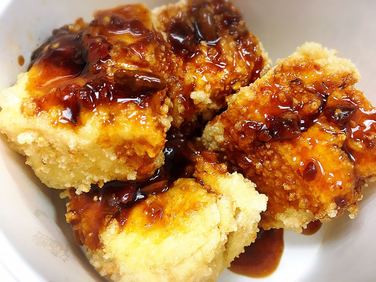 Crispy Tofu with Garlic & Spicy Sauce at Jumbo Jumbo Chicken & Tea in Ellicott City, MD 21042 | YourMenu® Online Ordering