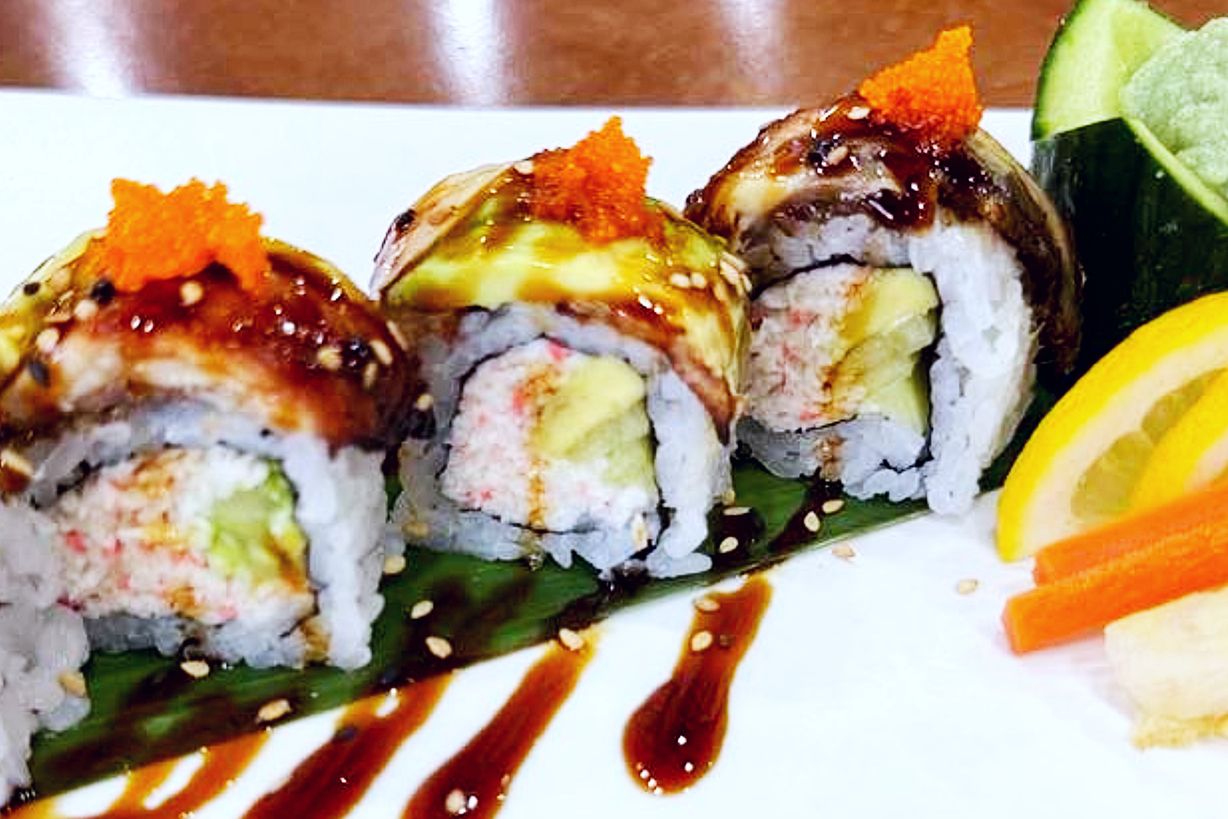 Dragon Roll at Hibachi & Pho (Atl Sushi Pho) in Mulberry , GA 30019 | YourMenu® Online Ordering