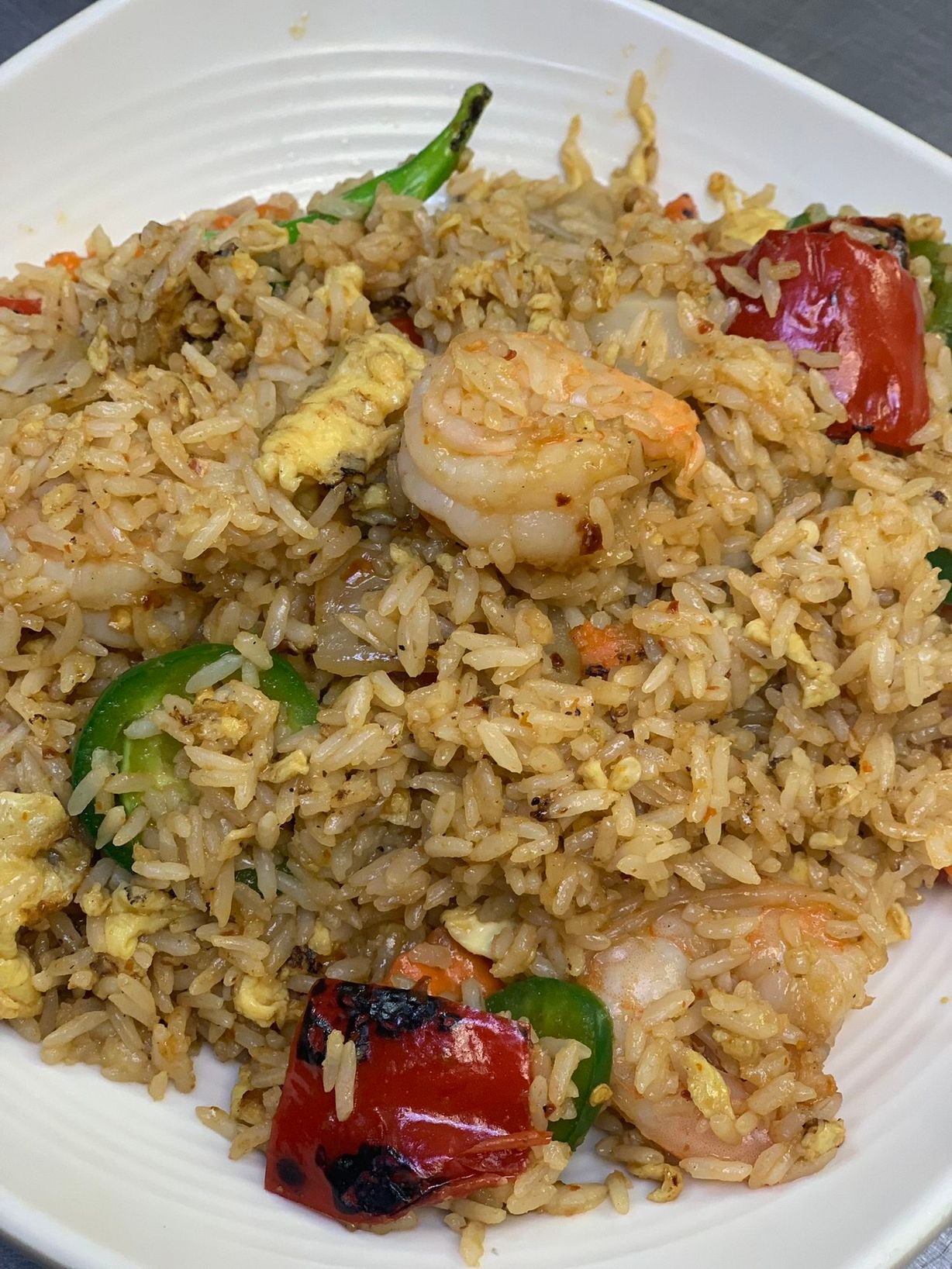Fried Rice Spicy Thai Basil at Hibachi & Pho (Atl Sushi Pho) in Mulberry , GA 30019 | YourMenu® Online Ordering