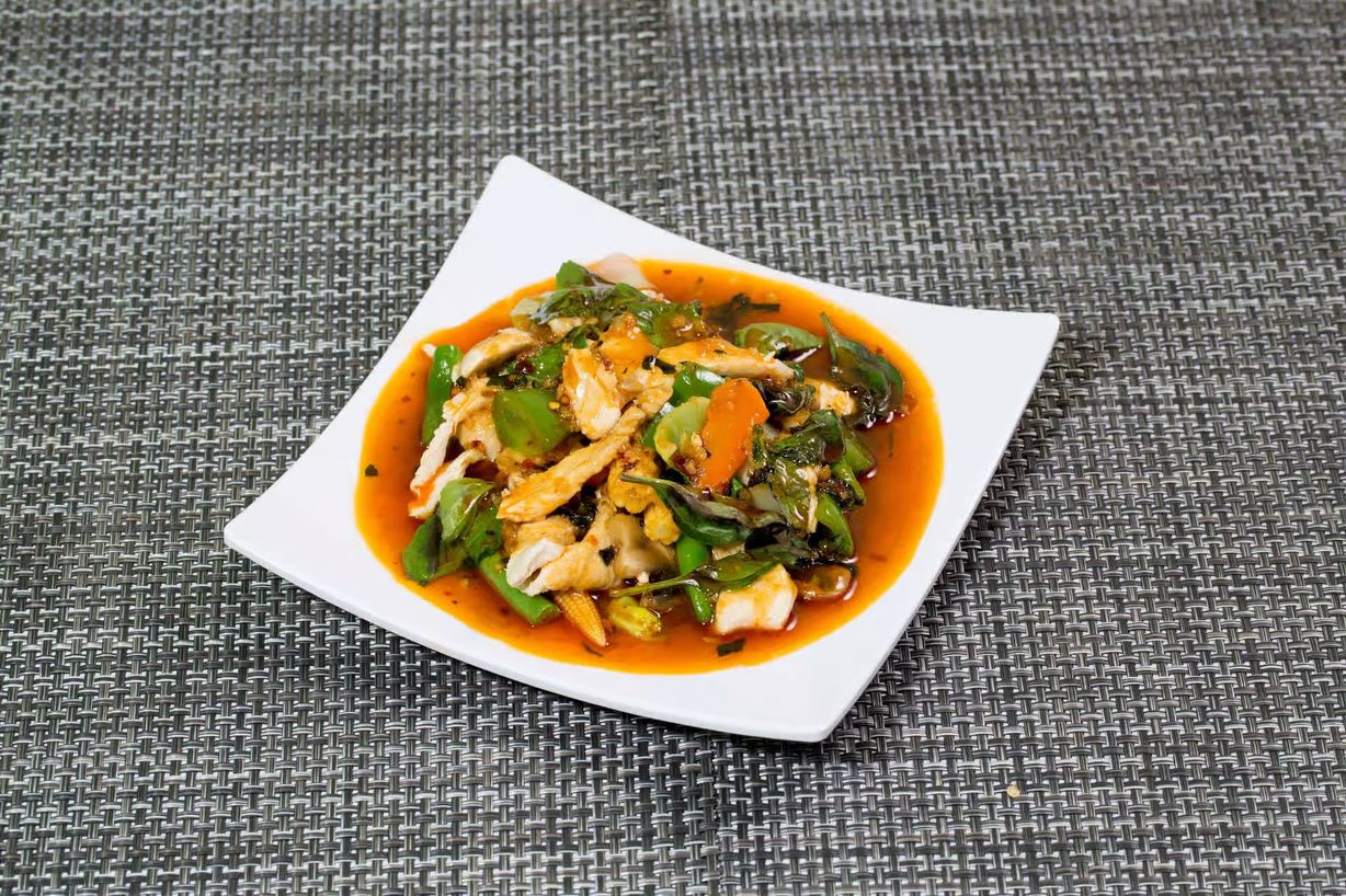 Thai Spicy Basil at Hibachi & Pho (Atl Sushi Pho) in Mulberry , GA 30019 | YourMenu® Online Ordering