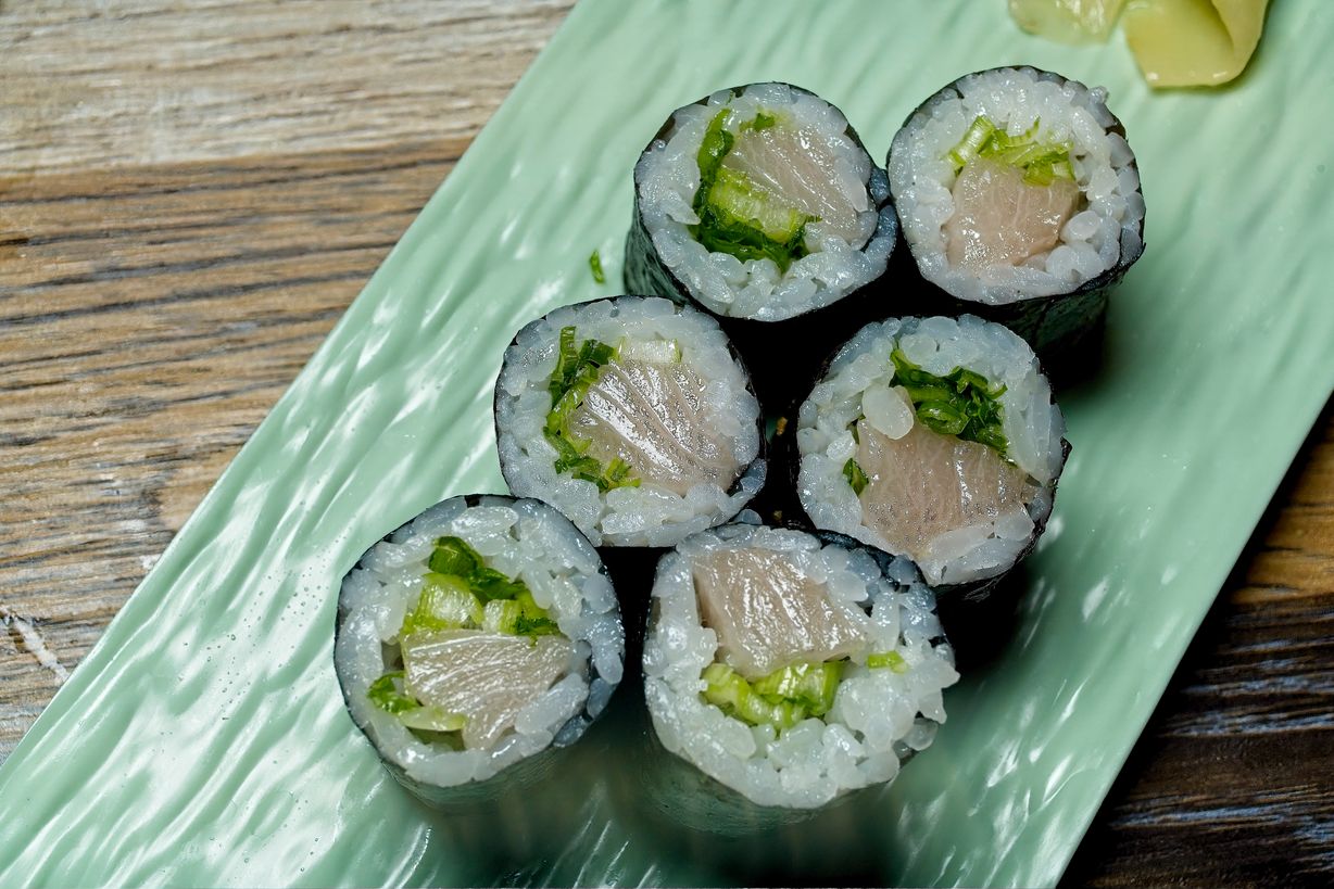 Yellow Tail Roll at Hibachi & Pho (Atl Sushi Pho) in Mulberry , GA 30019 | YourMenu® Online Ordering