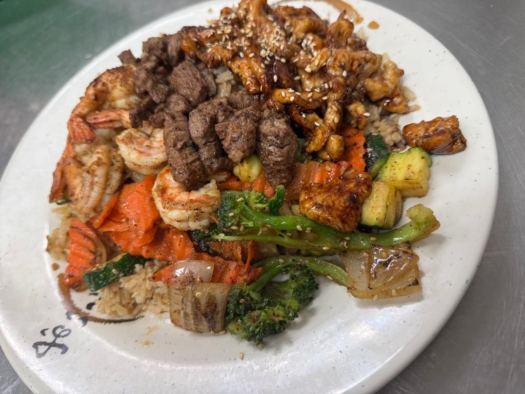 Hibachi Trio at Hibachi & Pho (Atl Sushi Pho) in Mulberry , GA 30019 | YourMenu® Online Ordering