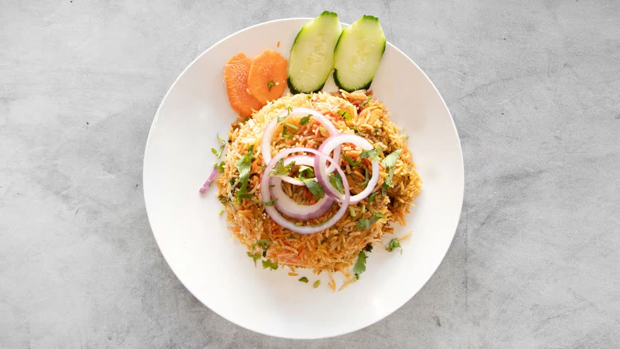 Chicken Biryani at Saffron Indian Cuisine in Marietta, GA 30066-7617 | YourMenu® Online Ordering
