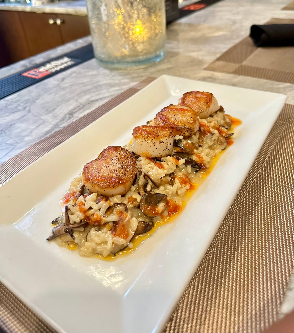 Scallops Entree at Persimmon Restaurant in CHEVY CHASE, MD 20815 | YourMenu® Online Ordering